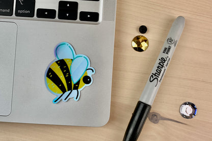 Holographic Bumblebee Stickers