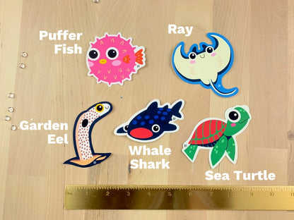 Reef Friends Waterproof Matte Stickers